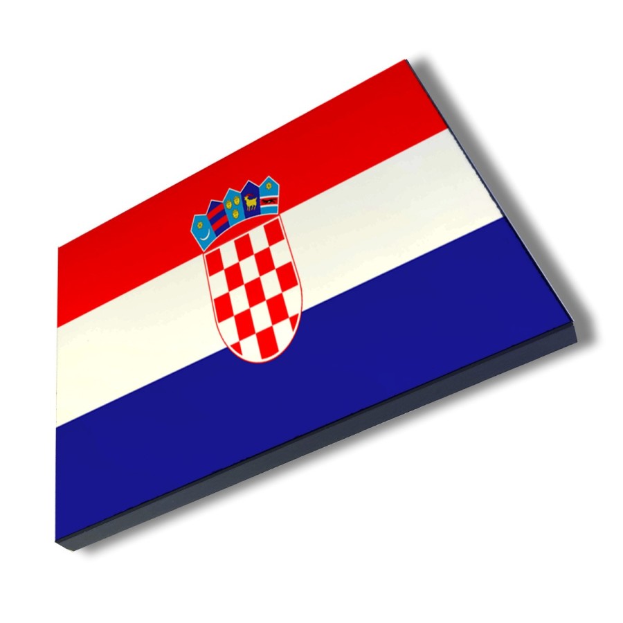 PANEL FOTOGRÁFICO DECORATIVO bandera croacia pais gobierno croata cuadro acabado brillante elegante pared