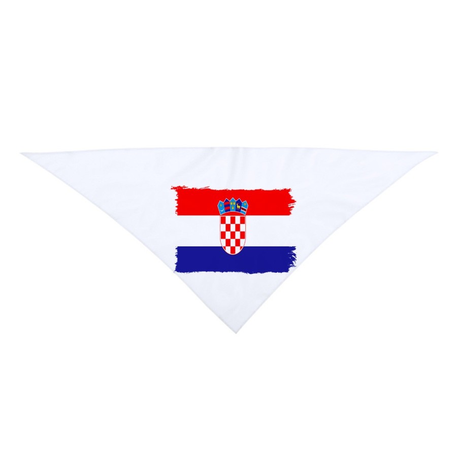 PAÑOLETA GRANDE TRIANGULAR SUAVE bandera croacia pais gobierno croata moda cuello fiestas