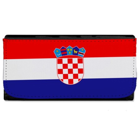 BILLETERA BILLETERO bandera croacia pais gobierno croata mujer señora negro monedero
