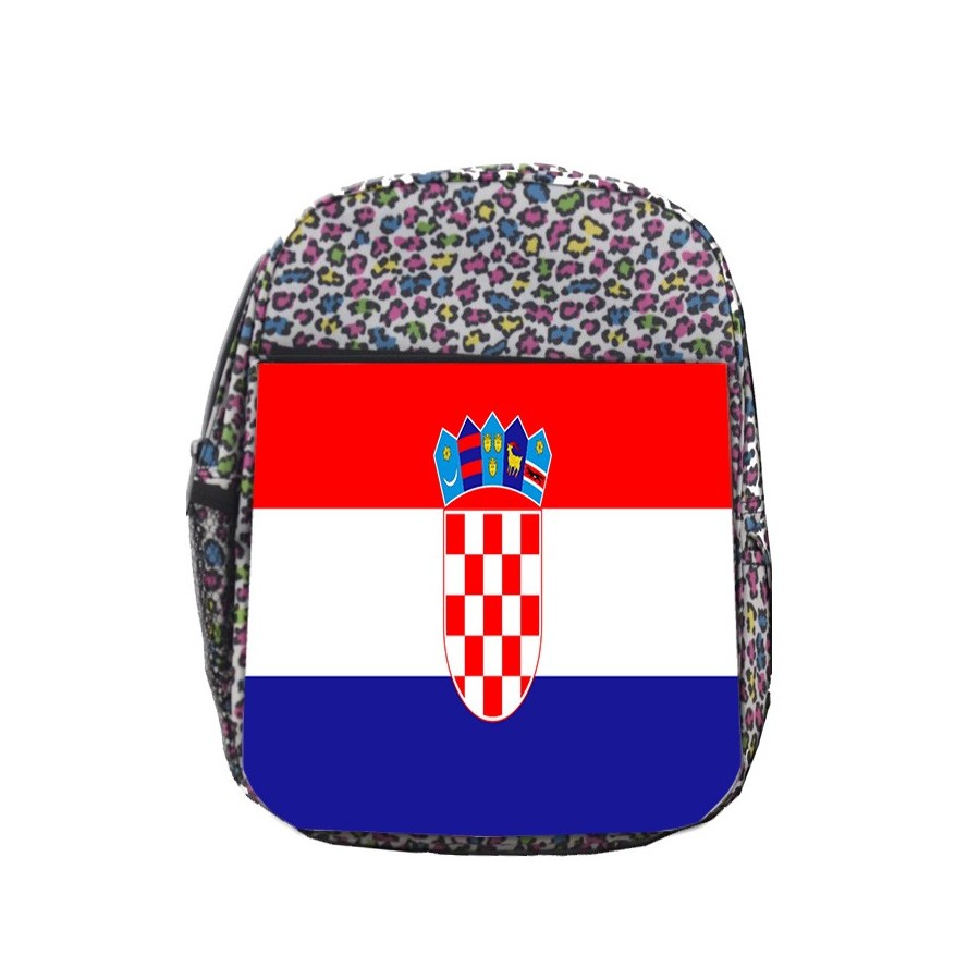 MOCHILA LUNARES ESTAMPADO bandera croacia pais gobierno croata escolar personalizado picnic excursión deporte