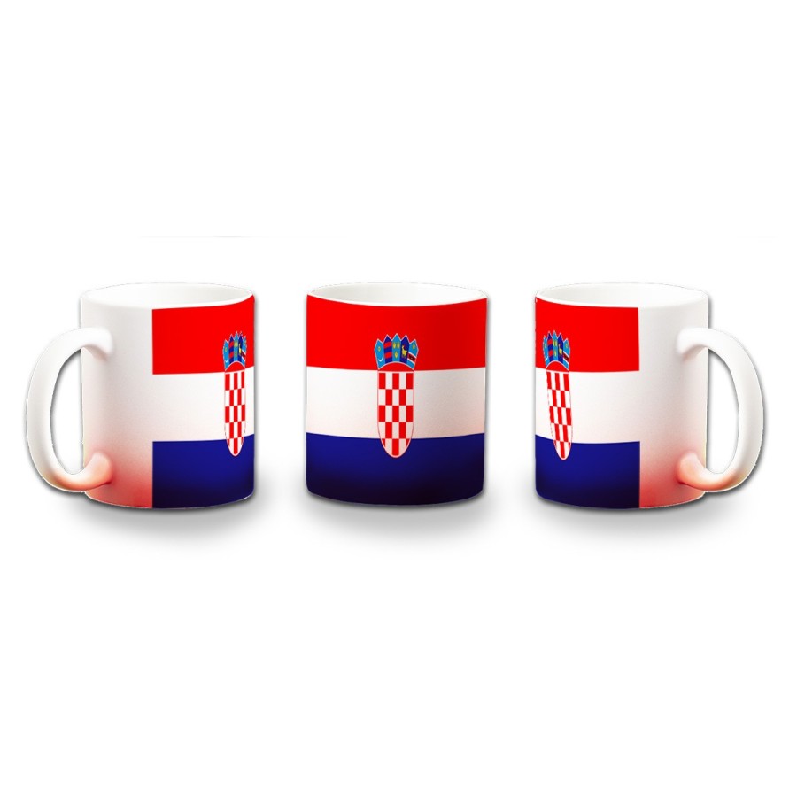 TAZA CON DEGRADADO bandera croacia pais gobierno croata color personalizada