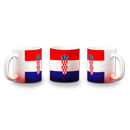 TAZA CON DEGRADADO bandera croacia pais gobierno croata color personalizada