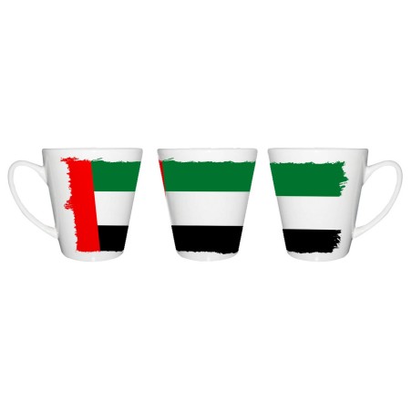 TAZA CÓNICA bandera emiratos arabes unidos pais oriente conica personalizada