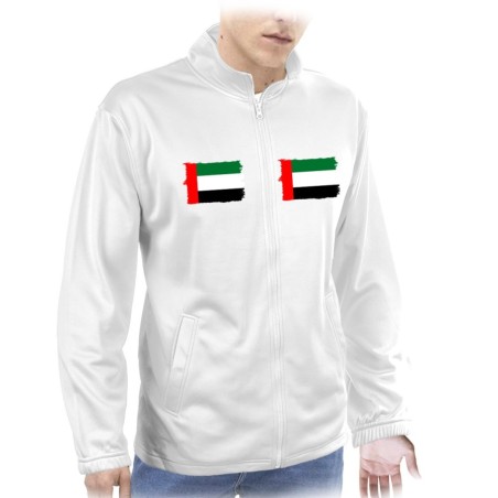 CHAQUETA TECNICA 2 IMPRESIONES bandera emiratos arabes unidos pais oriente  personalizada