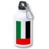 BIDON 400ML METALICO bandera emiratos arabes unidos pais oriente para viaje y deporte