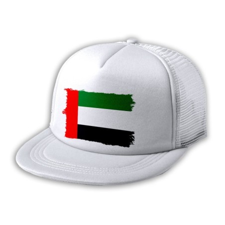 GORRA 5 PANELES REDECILLA TRASERA bandera emiratos arabes unidos pais oriente estilo rapero