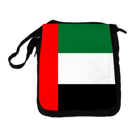 BANDOLERA REPORTERO MEDIANA BOLSO bandera emiratos arabes unidos pais oriente bolsa mochila hombro