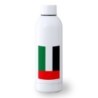 BIDON 500 ML ACERO INOXIDABLE bandera emiratos arabes unidos pais oriente deporte deportivo botella senderismo