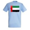 CAMISETA AZUL CIELO bandera emiratos arabes unidos pais oriente moda verano personalizada