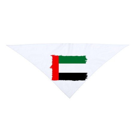 PAÑOLETA TRIANGULAR SUAVE bandera emiratos arabes unidos pais oriente moda cuello fiestas