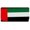 BILLETERA BILLETERO bandera emiratos arabes unidos pais oriente mujer señora negro monedero