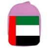 MOCHILA ROSA bandera emiratos arabes unidos pais oriente escolar personalizado picnic excursión deporte