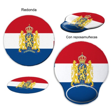 ALFOMBRILLA REDONDEADA bandera holanda paises bajos gobierno holandes curva curvada reposamuñecas pc raton