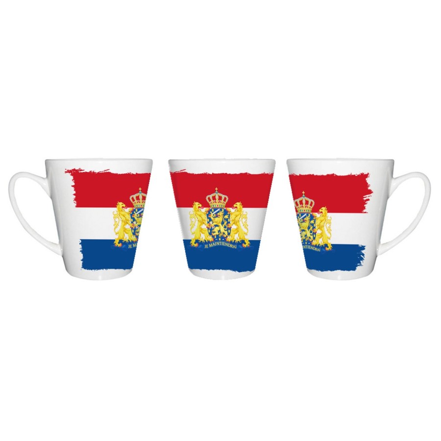 TAZA CÓNICA bandera holanda paises bajos gobierno holandes conica personalizada