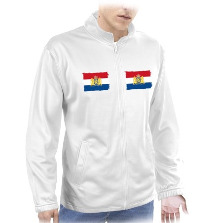 CHAQUETA TECNICA 2 IMPRESIONES bandera holanda paises bajos gobierno holandes  personalizada