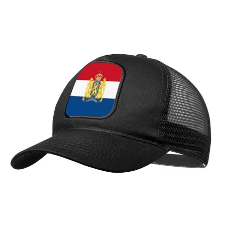 GORRA NEGRA CON REJILLA bandera holanda paises bajos gobierno holandes moda deporte