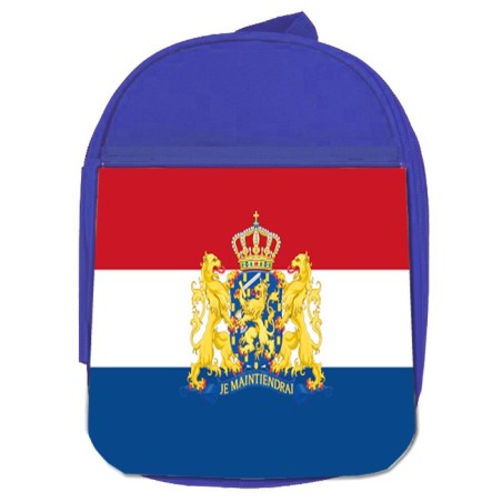 MOCHILA AZUL bandera holanda paises bajos gobierno holandes escolar personalizado picnic excursión deporte