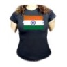 CAMISETA NEGRA MUJER bandera india pais gobierno indú indios oferta personalizada