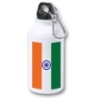 BIDON 400ML METALICO bandera india pais gobierno indú indios para viaje y deporte