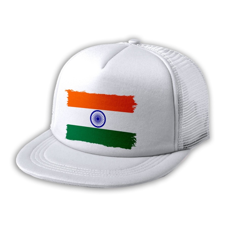 GORRA 5 PANELES REDECILLA TRASERA bandera india pais gobierno indú indios estilo rapero