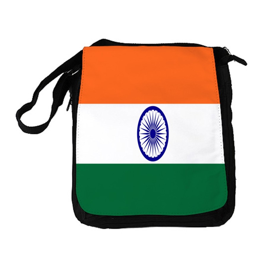 BANDOLERA REPORTERO MEDIANA BOLSO bandera india pais gobierno indú indios bolsa mochila hombro