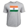 CAMISETA GRIS MEZCLA bandera india pais gobierno indú indios moda verano personalizada