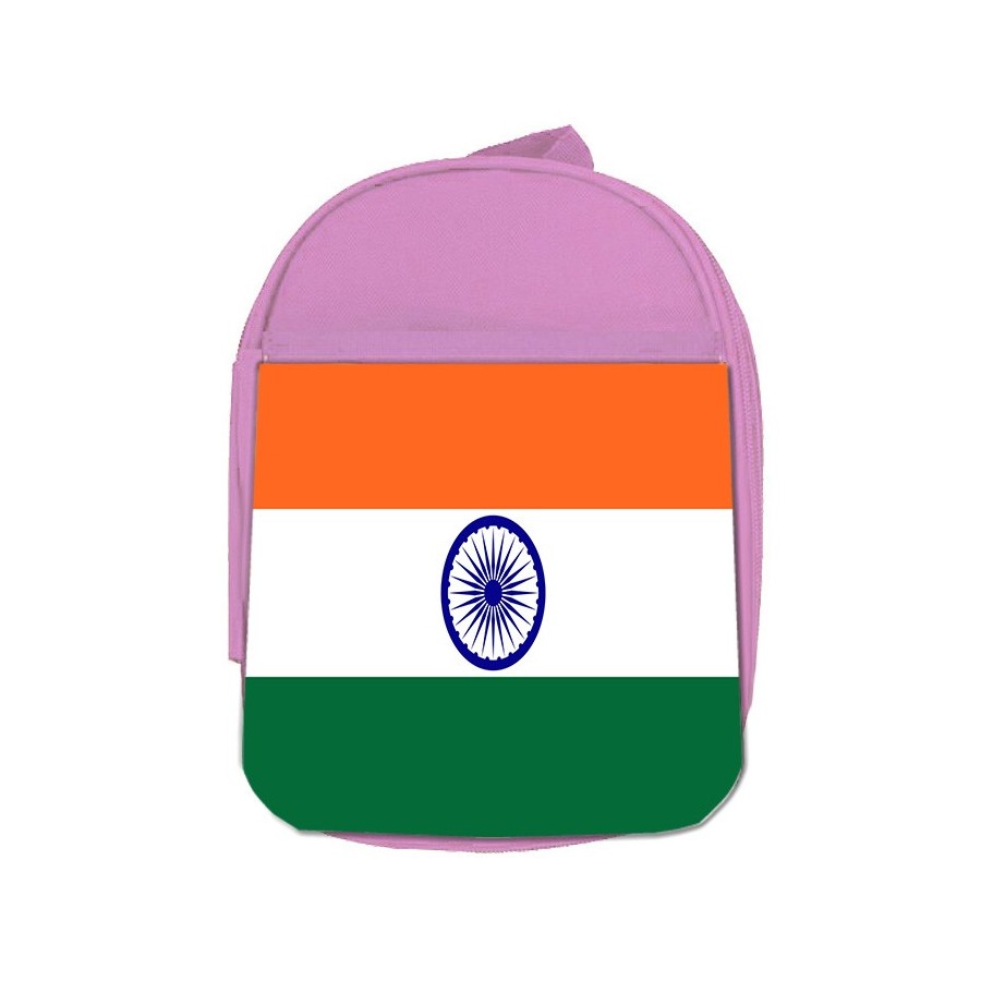 MOCHILA ROSA bandera india pais gobierno indú indios escolar personalizado picnic excursión deporte