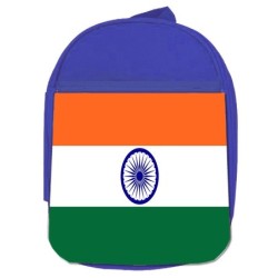 MOCHILA AZUL bandera india...