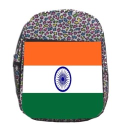 MOCHILA LUNARES ESTAMPADO bandera india pais gobierno indú indios escolar personalizado picnic excursión deporte