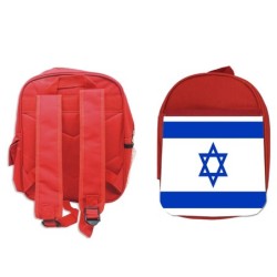 MOCHILA ROJA bandera israel...