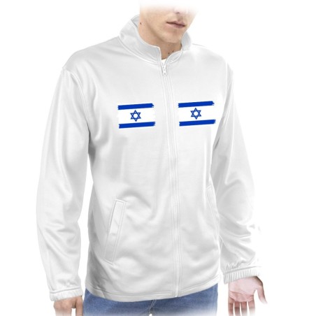 CHAQUETA TECNICA 2 IMPRESIONES bandera israel pais gobierno israelí judíos  personalizada