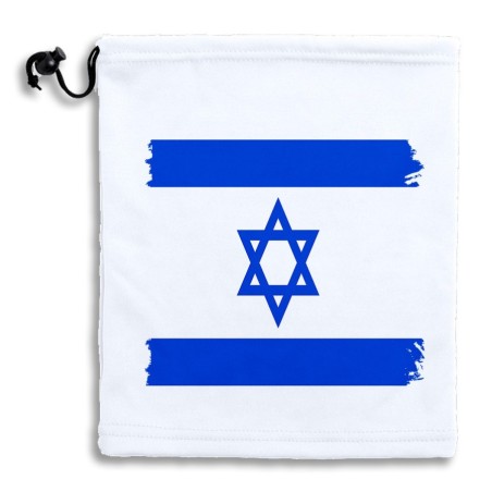 BRAGA GORRO POLAR AJUSTABLE bandera israel pais gobierno israelí judíos POLIESTER INVIERNO PERSONALIZADA