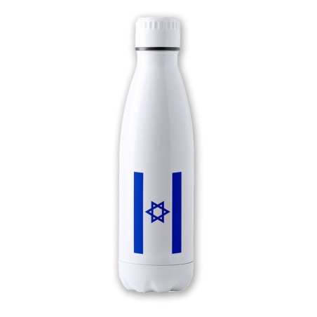 BIDON 700 ML ACERO INOXIDABLE bandera israel pais gobierno israelí judíos tapon seguridad botella