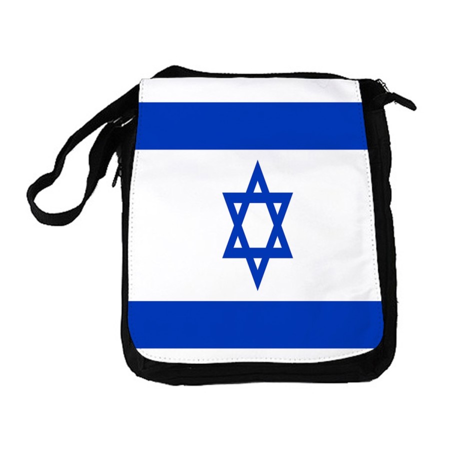 BANDOLERA REPORTERO MEDIANA BOLSO bandera israel pais gobierno israelí judíos bolsa mochila hombro