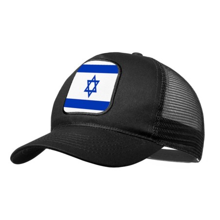 GORRA NEGRA CON REJILLA bandera israel pais gobierno israelí judíos moda deporte