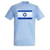 CAMISETA AZUL CIELO bandera israel pais gobierno israelí judíos moda verano personalizada