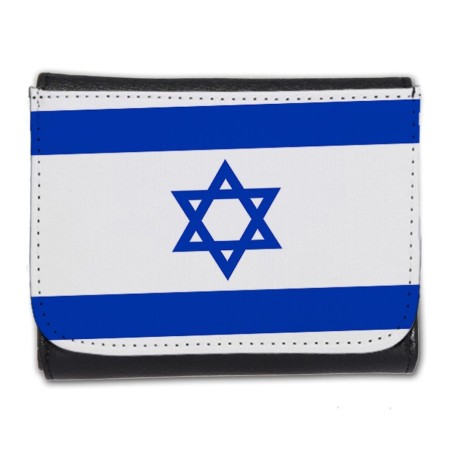 BILLETERA BILLETERO bandera israel pais gobierno israelí judíos hombre caballero negro monedero