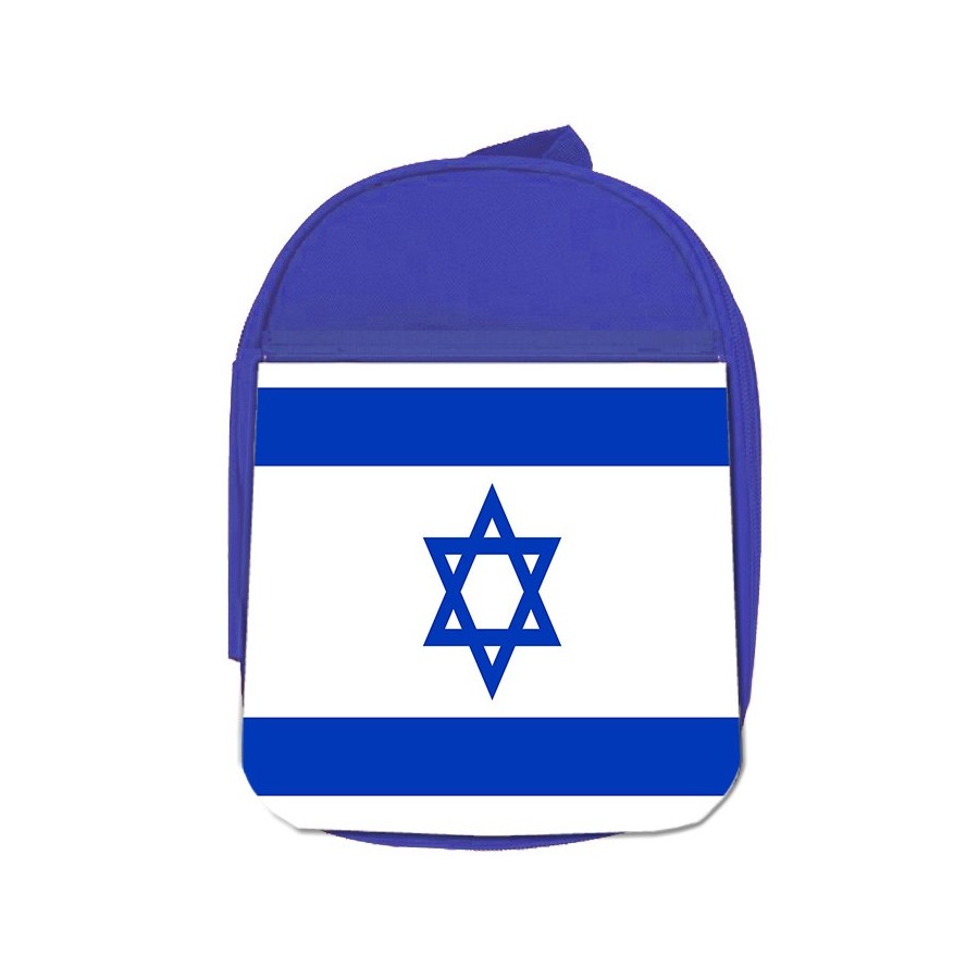 MOCHILA AZUL bandera israel pais gobierno israelí judíos escolar personalizado picnic excursión deporte