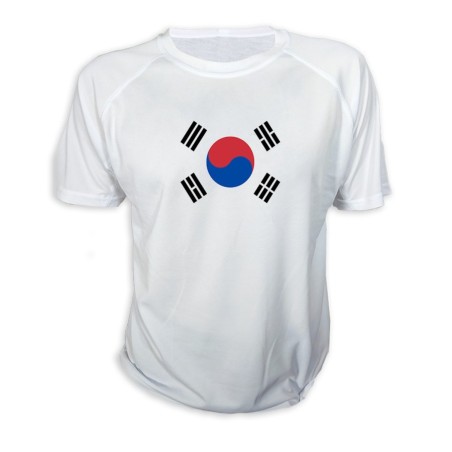 CAMISETA bandera corea del sur pais gobierno coreano personalizada