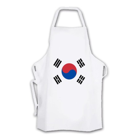 DELANTAL TALLA ADULTO bandera corea del sur pais gobierno coreano cocina personalizado