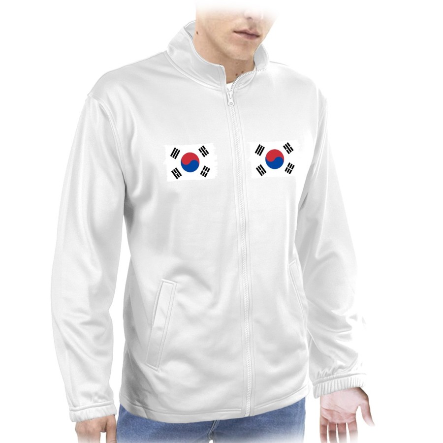 CHAQUETA TECNICA 2 IMPRESIONES bandera corea del sur pais gobierno coreano  personalizada