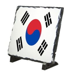 PLACA PIZARRA bandera corea...