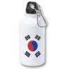 BIDON 400ML METALICO bandera corea del sur pais gobierno coreano para viaje y deporte