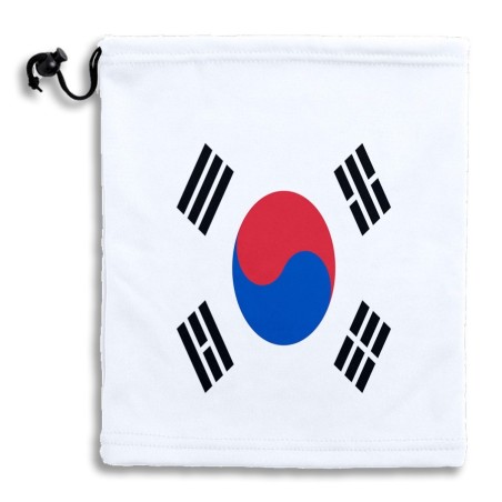 BRAGA GORRO POLAR AJUSTABLE bandera corea del sur pais gobierno coreano POLIESTER INVIERNO PERSONALIZADA