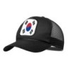 GORRA NEGRA CON REJILLA bandera corea del sur pais gobierno coreano moda deporte