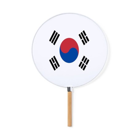 ABANICO ESTILO PAI PAI bandera corea del sur pais gobierno coreano moda primavera verano elegante