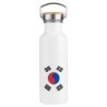 BIDON 750 ML ACERO INOXIDABLE ESTILO RETRO bandera corea del sur pais gobierno coreano deporte deportivo botella