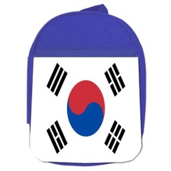 MOCHILA AZUL bandera corea...