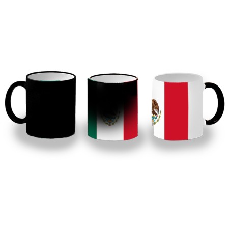 TAZA MÁGICA bandera mejico pais gobierno mexico personalizada