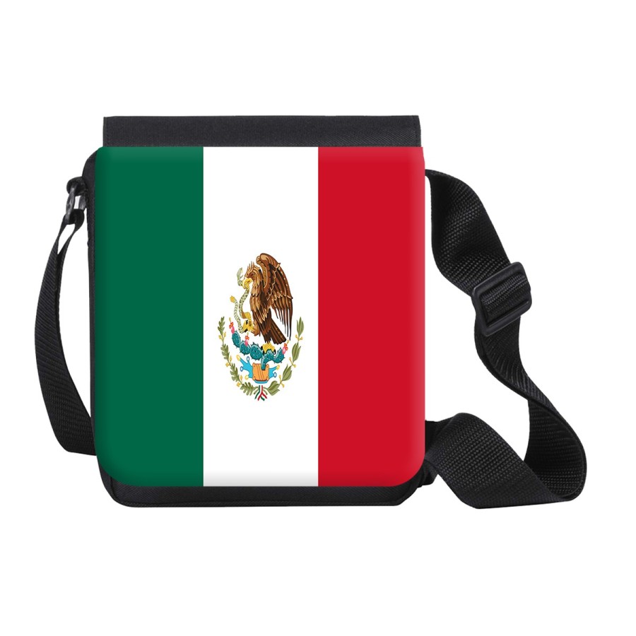 BANDOLERA PEQUEÑA bandera mejico pais gobierno mexico bolso personalizada